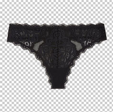 Thong Panties Lace Undergarment Lingerie Png Clipart Bikini Black