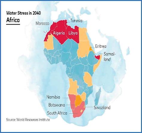 Africa Water Scarcity Map