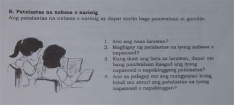 B Patalastas Na Nabasa O Narinig Ang Patalastas Na Nabasa O Narinig Ay