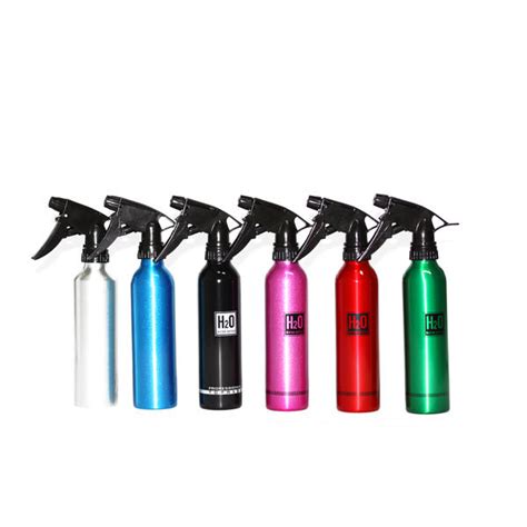 Set of 6x Spray Bottles 300 ml Aluminum Hairdresser Tattoo Studio