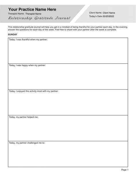 Couples Therapy Worksheet Bundle Pdf