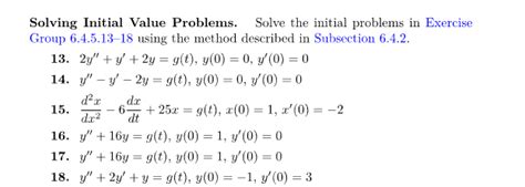 Solving Initial Value Problems Solve The Initial