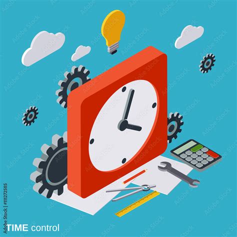 Time Control Management Vector Concept Stock Vector Adobe Stock