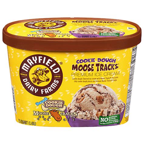 Mayfield Dairy Farms Denali Moose Tracks Cookie Dough Premium Ice Cream