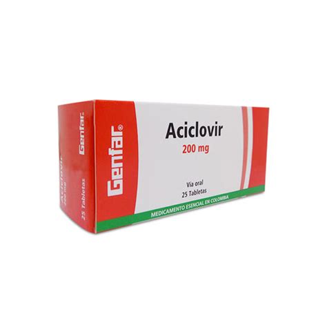 ACICLOVIR 200 MG MK CAJA X 25 TABS Farmavida Droguería Online