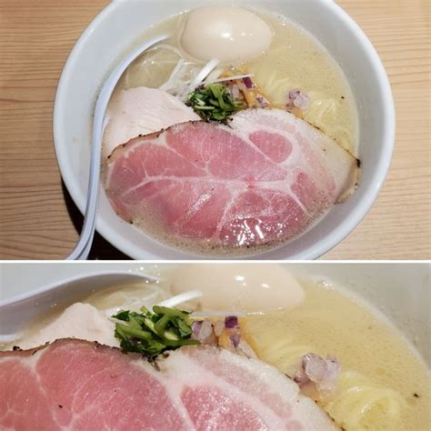 『中華そば塩（貝 豚）味玉 大盛』貝出汁中華そば くらむのレビュー ラーメンデータベース