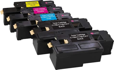 Kit 5 Toner Compatibili Per Epson AcuLaser C1750N C1750W CX17NF CX17WF