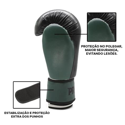 Luva De Boxe 14oz O Que Significa - Luva de Boxe e Muay Thai First 14OZ Pretorian - Preto/Militar ...