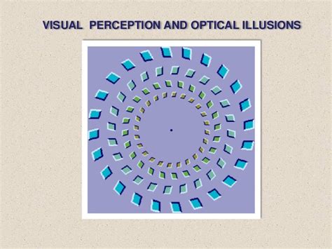 Optical illusions and visual perception