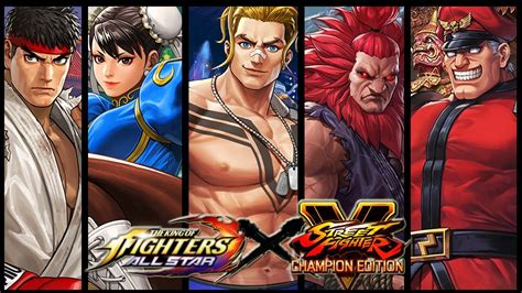 The King Of Fighters All Star X Street Fighter V Ryu Chun Li Luke