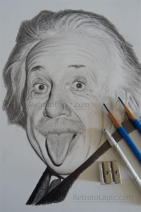 Albert Einstein Retratolapiz Lápiz Dibujos Comprar Arte Original