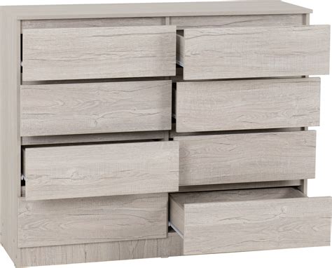 Malvern Drawer Chest Urban Snow Seconique