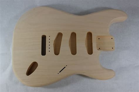 Unfinished Basswood Sss Strat Stratocaster Body Fits Reverb Canada