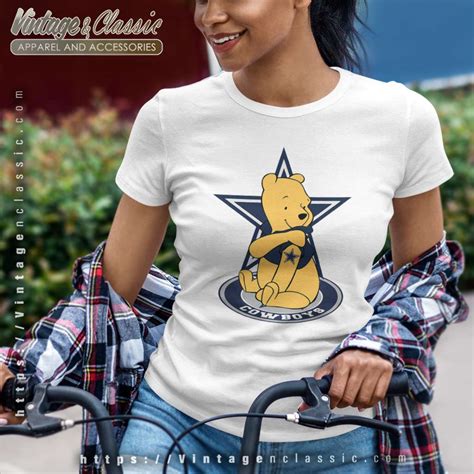 Winnie The Pooh Dallas Cowboy Shirt Vintagenclassic Tee