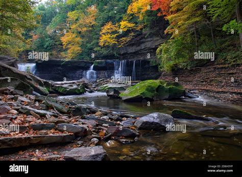 Great Falls Of Tinkers Creek Cleveland Ohio Stock Photo Alamy