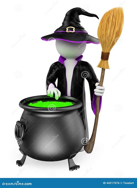 Witch Cooking Castle And Full Moon Vector Illustration For Happy