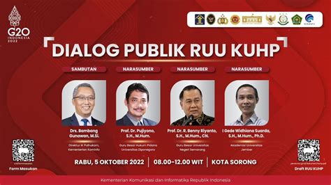 Dialog Publik Ruu Kuhp Youtube