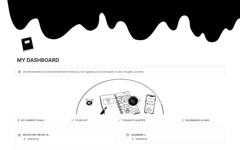 MY DASHBOARD | Notion Template