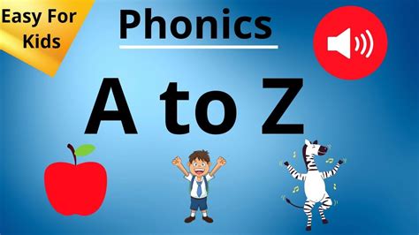 PHONIC SOUNDS A To Z Phonics A To Z With One Word Learn English