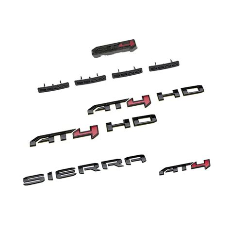 Sierra Emblem Black At Hd Grille Bodyside Tailgate