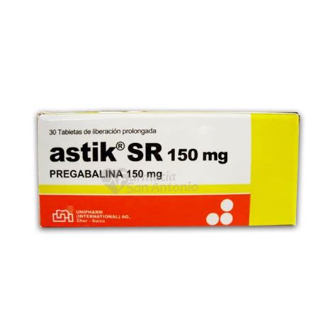 ASTIK SR 150 MG X 30 TABLETAS Farmacia San Antonio