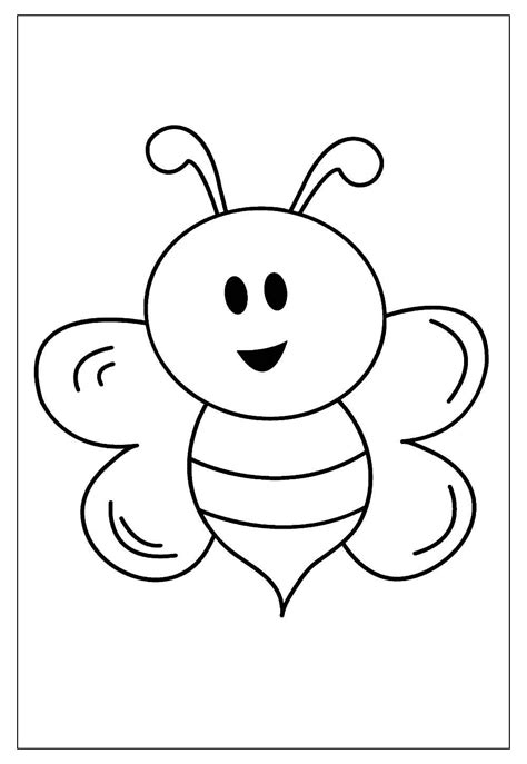 Desenho De Abelha Para Pintar - Desenhos de Abelha para Colorir e Pintar - Tudo Para Colorir