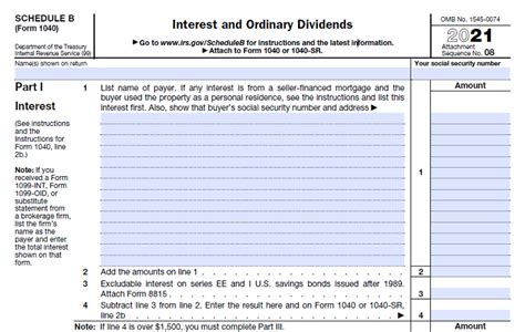 How To Fill Schedule B Of Form 1040 Msofficegeek