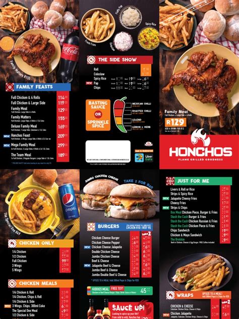 Honchos New Menu Latest Pdf