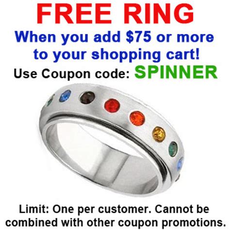 Rainbow Spinner Ring Gay And Lesbian Pride Stainless Steel Ring W Cz