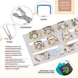 Gdc Dental Rubber Dam Kit Gold Buy Dental Products Online India S