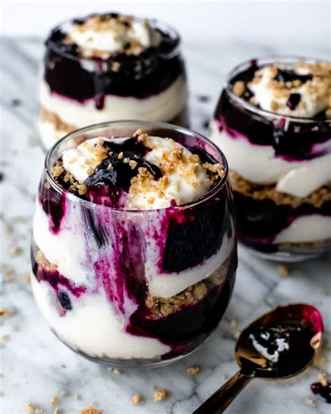 Blueberry Cheesecake Trifles Cheesecake Trifle Dessert Recipes