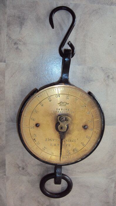 Salter Old Industrial Hanging Scale 1 Steel Brass Catawiki