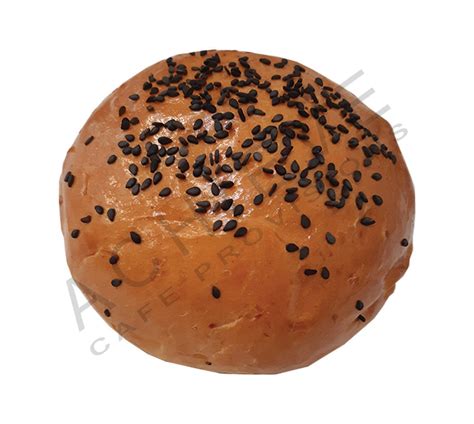 Brioche Roll Black Sesame 90g Sliced Pack Of 12 Buns And Rolls Achieve Cafe Provisions