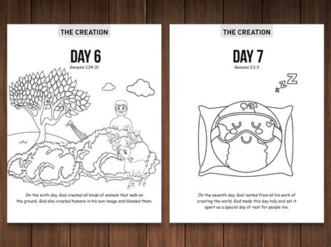 The Creation Bible Story Coloring Pages Sunday School,homeschool ...