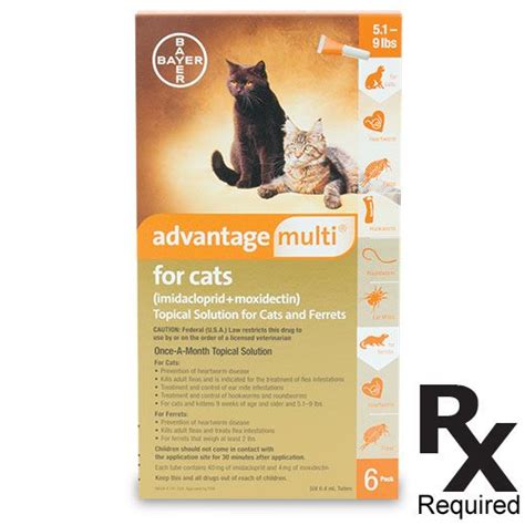 Advantage Multi For Cats Cats Flea And Tick Heartworm Prevention