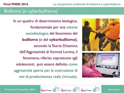 Le Componenti Ambientali Di Bullismo E Cyberbullismo PPT