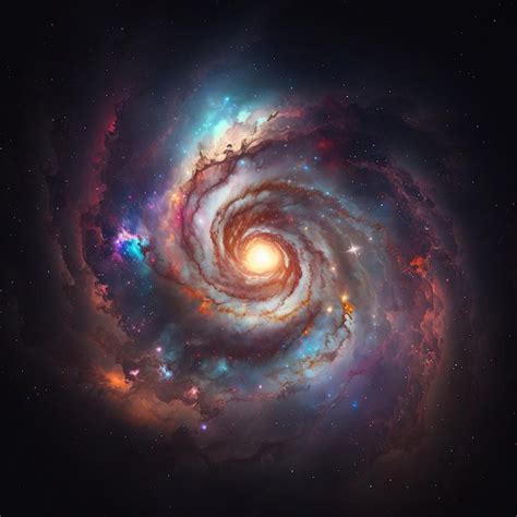 Premium Photo | A beautiful spiral galaxy elements of this image furnished by nasa high quality ...