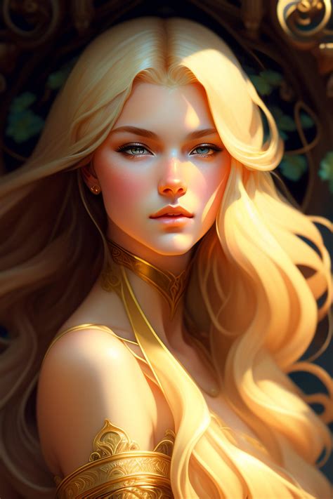 Blonde Woman Illustration 5 By Midjourneyartworks On Deviantart