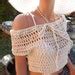 Crochet Bikini Beachwear Top Hobo Festival Sexy Modern Design Cropped