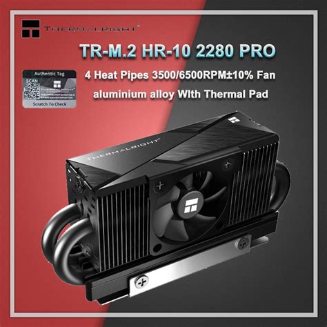 Thermalright Hr Pro Black M Ssd Cooler Fan Heat Pipes M