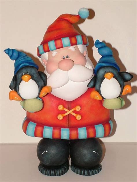 Papa Noel De Porcela Fria Argila Natal Papai Noel De Biscuit