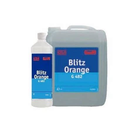 Rossari G 482 Blitz Orange Floor Cleaner Packaging Type Plastic Can