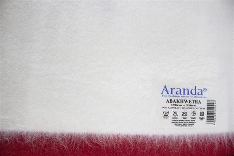 ABAKWETHA ARANDA BLANKET (WHITE/RED) – Men's Clothing Store