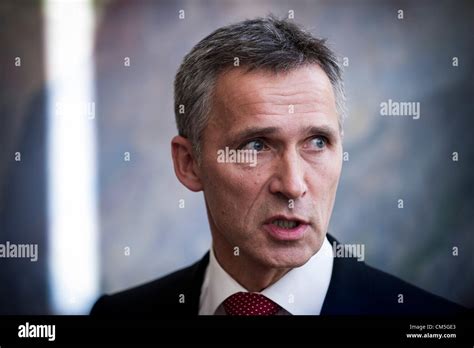 Oslo, Norway. 09/10/2012. Prime minister Jens Stoltenberg appear at the ...