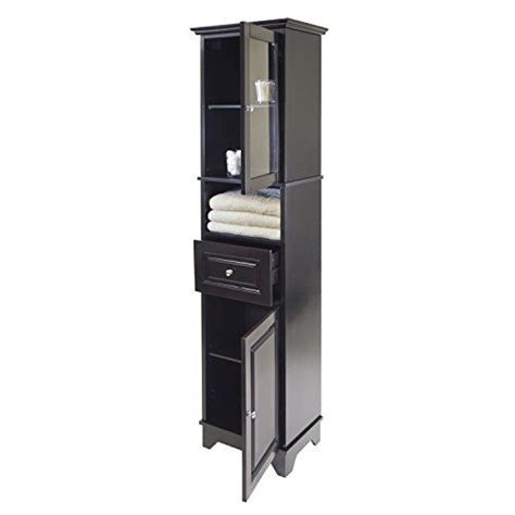 Winsome Wood Alps Tall Cabinet With Glass Door And Drawer