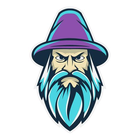 wizard mascot vector logo 29453036 Vector Art at Vecteezy