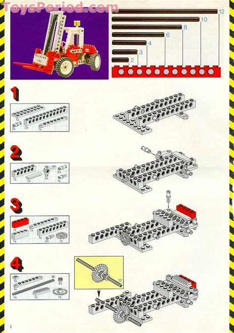 Lego 8835 Forklift Instructions And Parts List