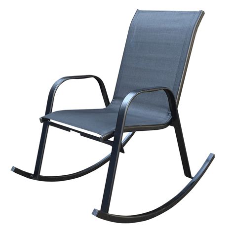 Chaise Bascule Pour Patio Noir Colour Black Fr Rossy