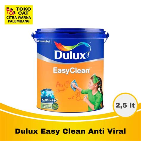 Jual Cat Tembok Interior Dulux Easy Clean Anti Viral Liter Shopee