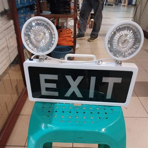 Jual Lampu Emergency Exit Lamp Hokito Mata Kucing Twin Spot Led Dk